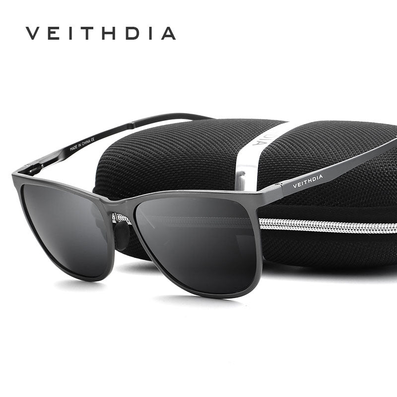 VEITHDIA Retro Aluminium Magnesium Marke Herren Sonnenbrille Polarisierte Linse Vintage Brillen Zubehör Sonnenbrille Für Männer 6623