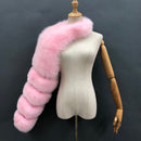 Fur Sleeve Women Fashion Luxury Real Fox Fur Coat Single Sleeve New Arrival