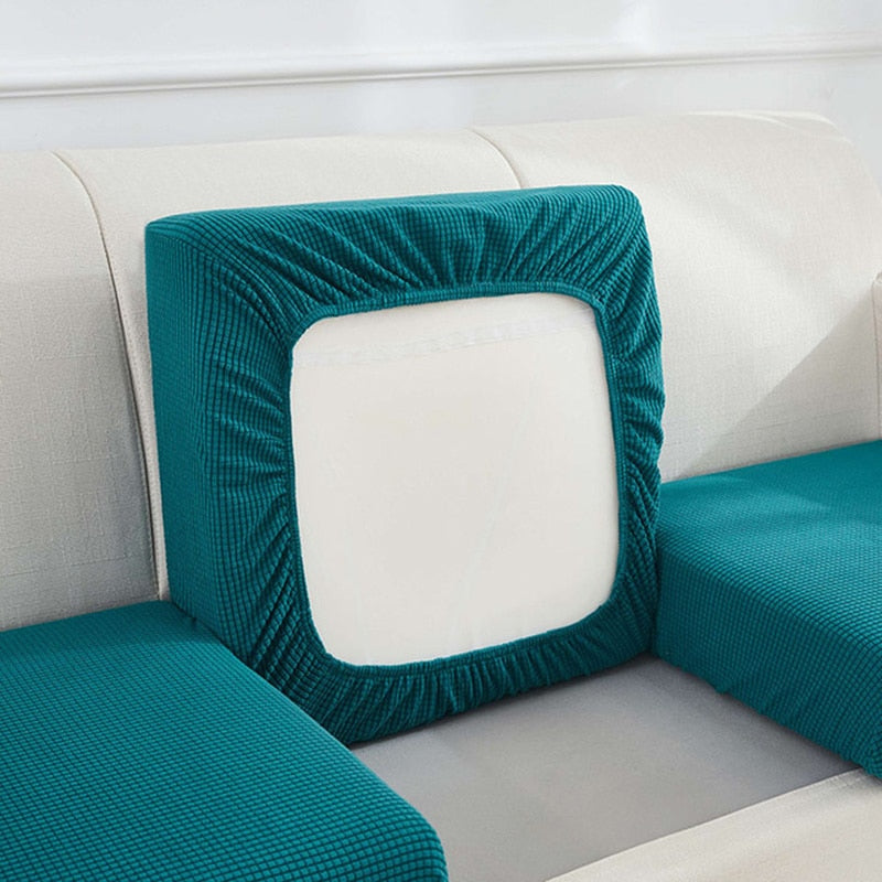 Elastischer Sofabezug für Sessel Wohnzimmer dicke Ecksofakissen Sitze Möbelschutz Schonbezug Couchbezug 0045