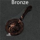 Colador de barra de reloj mecánico y calavera, colador de cóctel con resorte, colador de lujo de acero inoxidable, herramientas de barra