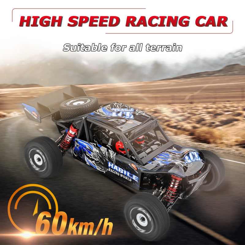Wltoys 124018 High Speed Racing Car 60km/h 1/12 2.4GHz RC Car Off-Road Drift Car RTR 4WD Aluminum Alloy Chassis Zinc Alloy Gear