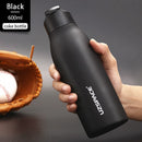 New Stainless Steel Water Bottle With Straw Direct Drinking 2 Lids Vacuum Flasks Insulated Travel Portable Thermal Climb Thermos