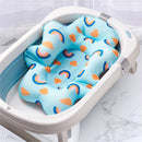 Baby Bath Cushion Portable Newborn Bath Anti-Slip Cushion Seat Infant Floating Bather Bathtub Pad Shower Support Mat Security