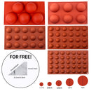 Chocolate Sphere Mold Half Ball Mold Hemisphere Shape Silicone Chocolate Cake Mousse Dessert Baking Pastry Bakeware