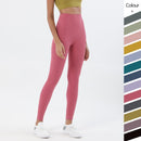 3.0 Pantalones deportivos de yoga de corte de una pieza Pantalones de yoga deportivos de tacto desnudo suave Cintura alta Gimnasio Jogging Fitness Legging atlético