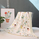 2 capas Dotty animales de dibujos animados Coral polar manta térmica para bebé, alfombra para niños para todas las estaciones, manta de cochecito de viaje para recién nacidos