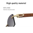 2022 Vintage Rimless Sunglasses For Men Fashion Square Glasses Luxury Oculos De Sol Masculino Zonnebril Heren Lunette De Soleil