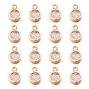 80-160pcs Cubic Zirconia Rhinestone Charms Pendants Drop Heart Crystal Charms for Jewelry DIY Earrings Necklace Bracelet Making