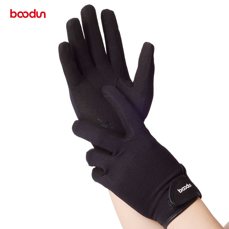 BOODUN Professional Horse Riding Gloves for Men Women Wear-Resistant Antiskid Equestrian Gloves Horse Racing Gloves Equipment