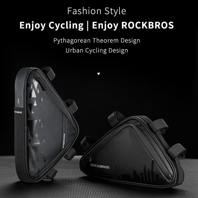 ROCKBROS bicicleta marco delantero triángulo bolsa ultraligero tubo pequeño paquete herramienta de reparación bolsa ciclismo deportes al aire libre accesorio