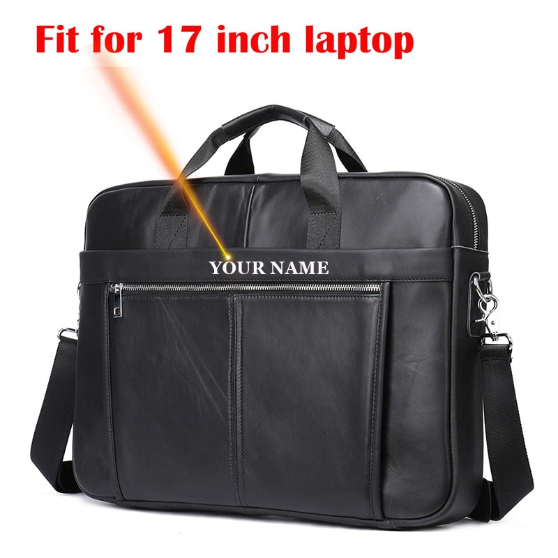 Westal Herren Aktentaschen Umhängetasche Herren Echtleder 14 Zoll Laptoptasche Herren Leder Büro Business Taschen für Dokument 8572