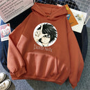 Beliebte japanische Manga Death Note L·Lawliet Hoodies Herren Anime Hoody Mode Streetwear lose übergroße Sweatshirts Fleece-Kleidung