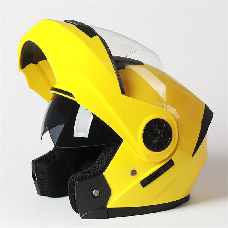 BLD Modular Dual Lens Casco de motocicleta Seguridad Downhill Flip Up Cascos Profesional Motocross Racing Full Face Casco Moto