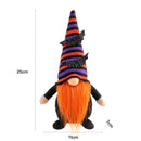 Nueva muñeca sin rostro de Halloween, piernas largas creativas, sombrero de bruja enana, muñeca, hogar, decoración de escritorio de Halloween, adornos