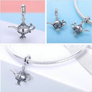 BISAER 925 Sterling Silver High Heels Shoes&Lipstick Charms Beads Wine Glass Pendant Fit Elegant Women DIY Bracelet Fine Jewelry