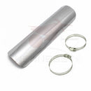 Black /Chrome Motorcycle Curved Exhaust Muffler Pipe Heat Shield Cover Guard Protector Universal for Honda Harley