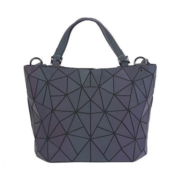 Luminous bag bao bag geometric bags for women 2020 Quilted Shoulder Bags Laser Plain Folding female Handbags bolsa feminina