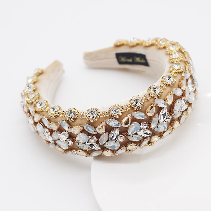 New European and American style Baroque full rhinestone ladies prom headband luxury heavy industry exquisite hair accessories832