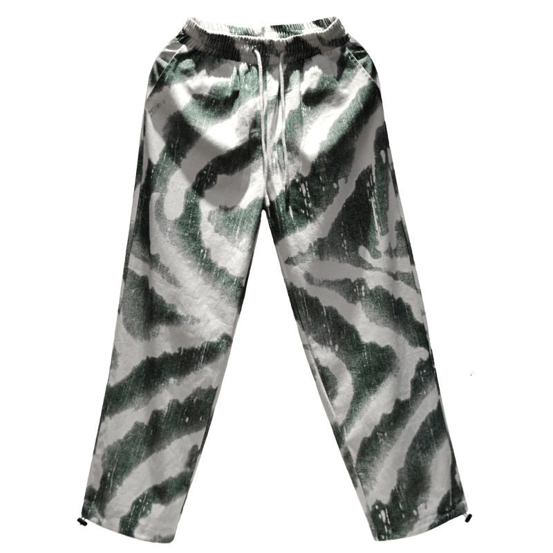 Korean Cotton Tie-dye Pants Men&