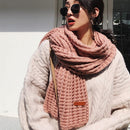 DRESSUUP Marca Mujeres Bufanda de Invierno Cálido Sólido Largo Bufandas Hechas A Mano Bufandas Mujer Foulard Femme Hijab