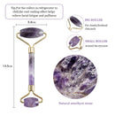 Amethyst Massager For Face Lift Up Jade Stone Roller Natural Crystal Stone Slimming Thin Chin Facial Beauty Skin Care Tool
