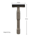 HAWARD Matte Black Safety Razor Fits All Double Edge Razor Blades Classic Manual Metal Razor For Men&amp;Women,20 Shaving Blades