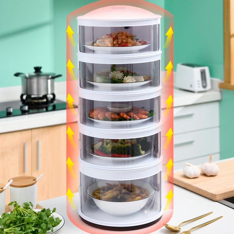 Food Cover Insulation Dust-proof Covers Multi-layer Anti-flies Refrigerator Bacteria Household Dining Table Leftovers Storage