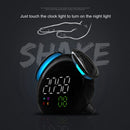 LED Wake Up Light Alarm Clock Night Light Bedroom Lamp Colorful Change USB Multifunction Alarm Clock For Child's Women Gifts