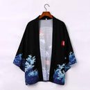 Japanese Kimono Cardigan Men Summer New Haori Samurai Kimonos Karate Streetwear Shirt Kimono Japones Mens Haori Yukata