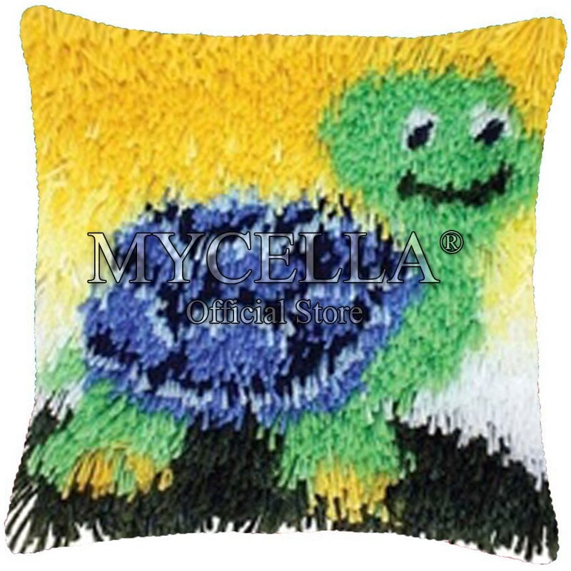 Animals Latch Hook Cushion Pillow Mat DIY Crafts Skull Pattern Cross Stitch Needlework set Crocheting Cushion embroidery pillow