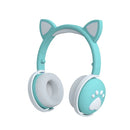Cute Kids Headphones Wireless Earphones,Control LED light Cat Ear Girl Child Gift Blue-tooth Gaming Headset Stereo Bass With Mic