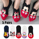 5 Pairs/Lot women socks Casual Korea cartoon animal socks Cotton Cute girl funny mouse duck ankle socks size 35-41 dropshipping