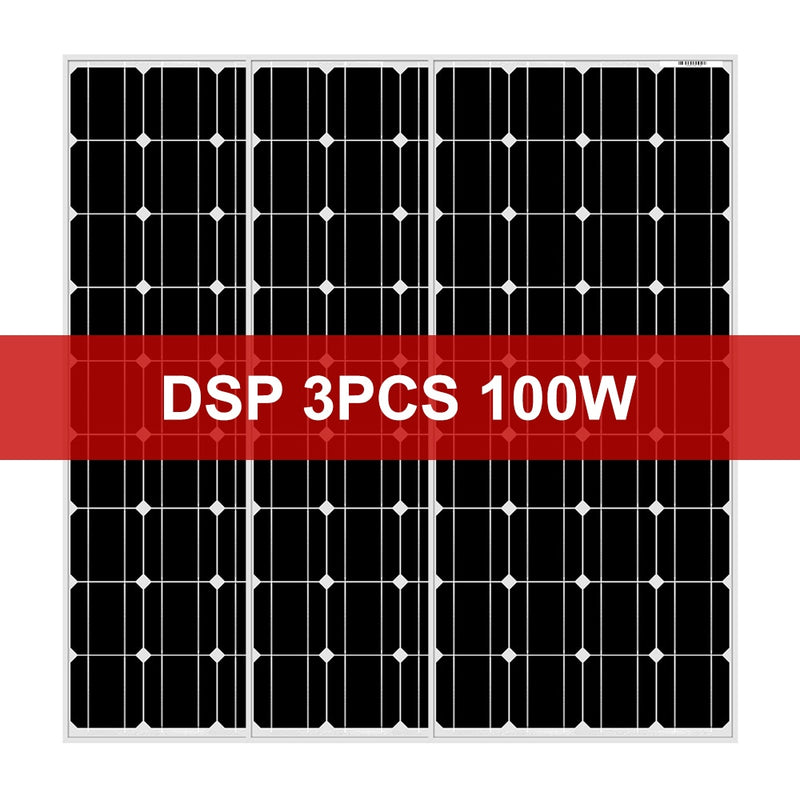 Dokio 18V 100W Rigid Solar Panel China 18V Monocrystalline Silicon Waterproof Solar Panel Charge 12V