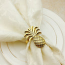 10pcs/lot Hot sale pineapple napkin ring metal plating napkin ring ring stand wedding holiday party table decoration