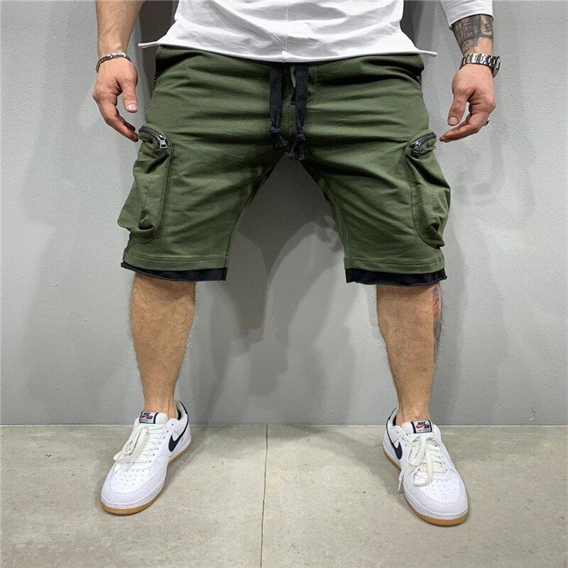 Men Knee-length Cotton Shorts Men&