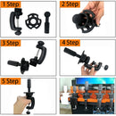 Mannequin Head With 100% High Temperature Fiber Hair 65cm Bride Hairdressing Training Wig Head With Stand Cosmetology Doll Head