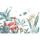 Large Flamingo Grass Wall Stickers for Living room Bedroom Baseboard Removable DIY Wall Decals Art Home Decor