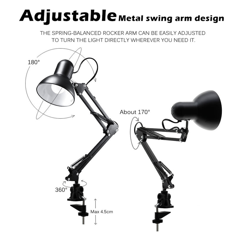 Flexible Led Desk Lamp Home Office Modern Table Lamp Metal Architect Adjustable Folding Reading Light