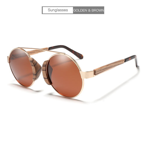 The Amalfi | Bamboo Round Polarized Sunglasses