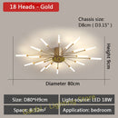 LED Lights Nordic Chandelier for Living Dining Room Bedroom Home Decoration Luxury Gold Or Black Modern Creative Hanging Lights