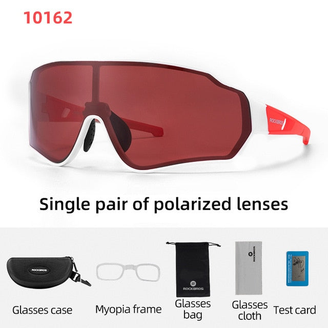 Gafas de ciclismo polarizadas ROCKBROS, gafas transparentes para bicicleta, gafas UV400 para deportes al aire libre, gafas de sol para hombres y mujeres, gafas de sol para ciclismo