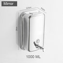 500/800/1000/1200 ml Soap Dispenser Wall Mount Black 304 Stainless Steel Soap Dispensers Leakproof Bathroom Soap Pump