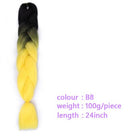 Black Star Hair Ombre Jumbo Braiding Hair Extensions 24 Inch Twist Braids Synthetic Hair Fiber for Twist Braiding for Women