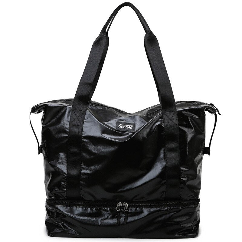 Sports Fitness Bag Women's Gym Travel Bags Outdoor Handbag Beach Swimming Storage Bag Travel Luggage Bag Shoe Compartment