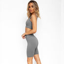 Conjunto de Yoga sin costuras, ropa de entrenamiento para mujer, conjunto de gimnasio acanalado, conjunto deportivo de 2 piezas, sujetadores deportivos para mujer, pantalones cortos de Yoga, ropa de gimnasio para mujer