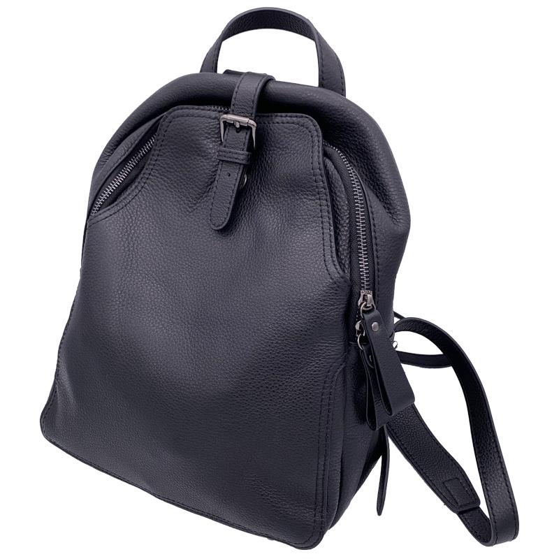 WOHENRED Brand Backpack Women Genuine Leather Travel Shoulder Bags Gray Brown Black Cowhide Leather Girl School Book Backpacks