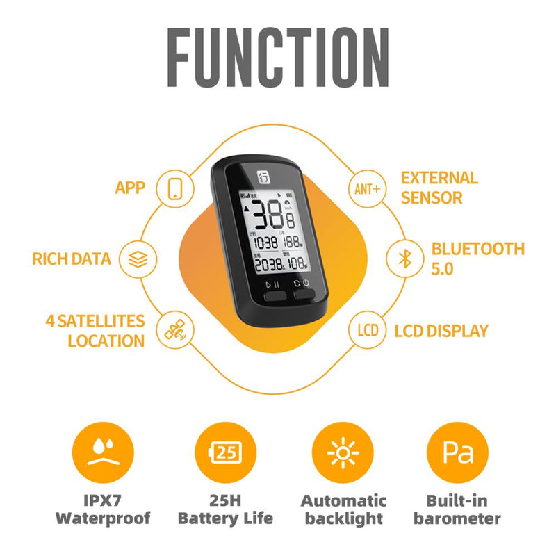 XOSS Bike Computer G+ Wireless GPS Speedometer Waterproof Road Bike MTB Bicycle Bluetooth ANT+ with Cadence Cycling Computers