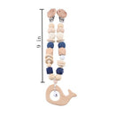 1 Juego de sonajeros para cochecito de bebé, cuna colgante de elefante de dibujos animados, Clip de madera para cochecito de bebé, campana colgante para cuna, juguetes para regalos de cumpleaños infantiles