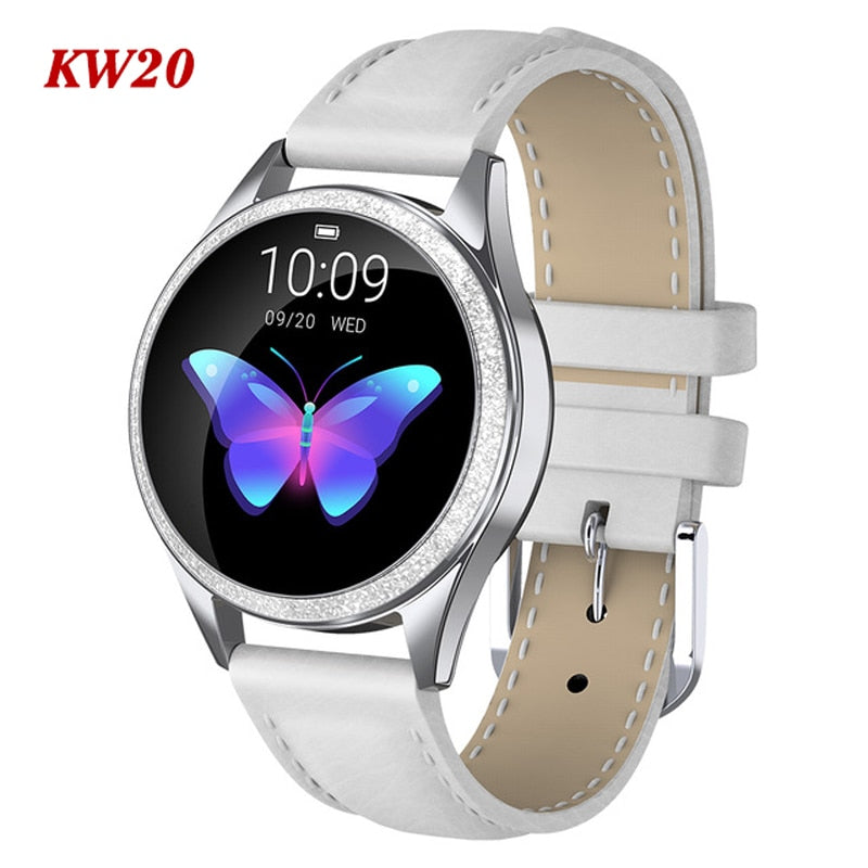 KW10 KW20 Smart Watch Damen 2021 IP68 wasserdichte Herzfrequenzüberwachung Bluetooth für Android IOS Fitness Armband Smartwatch