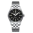 Diver Mechanical Dive Watch For Men Leather Sapphire Crystal Business Men&